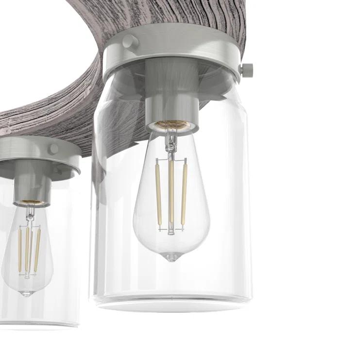 Devon Park 6 - Light Unique / Statement Wagon Wheel Chandelier