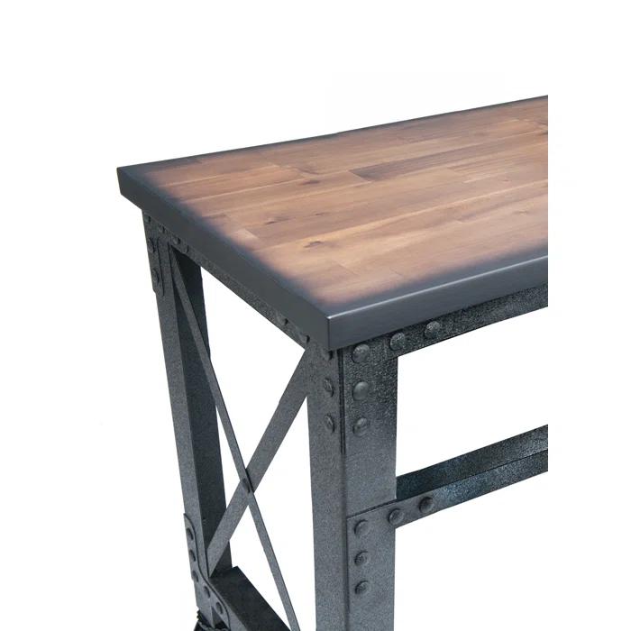 Duramax Building Products Solid Wood Top Metal Base Desk Shell
