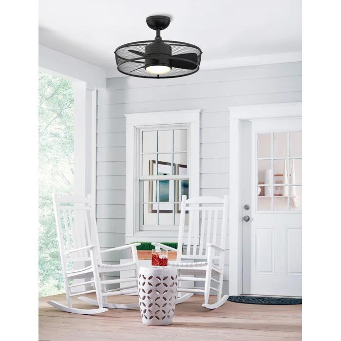 Fanimation Henry 20 Black Indoor/Outdoor Ceiling Fan
