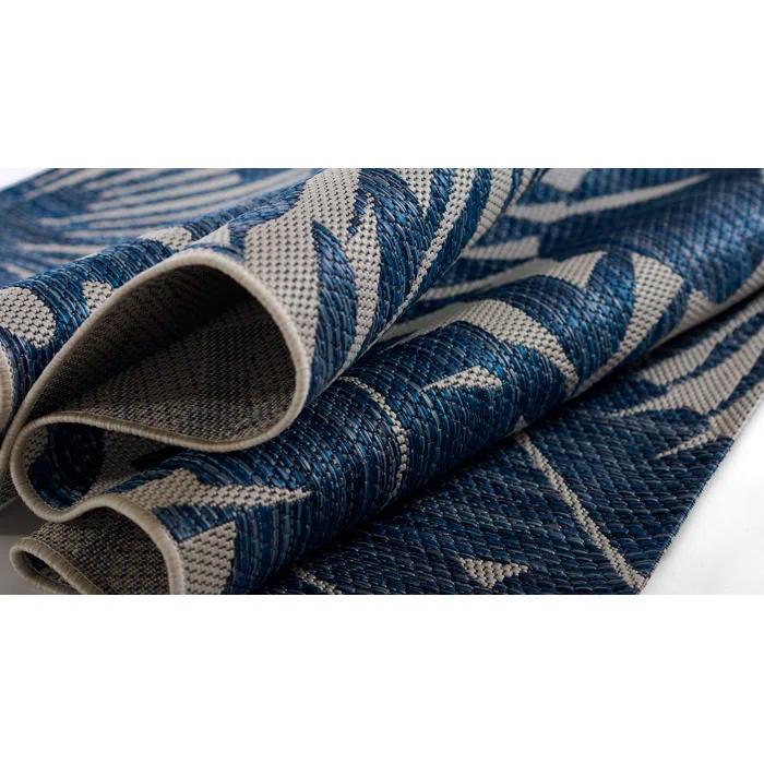 Novogratz Villa Floral Blue/Beige Indoor / Outdoor Area Rug