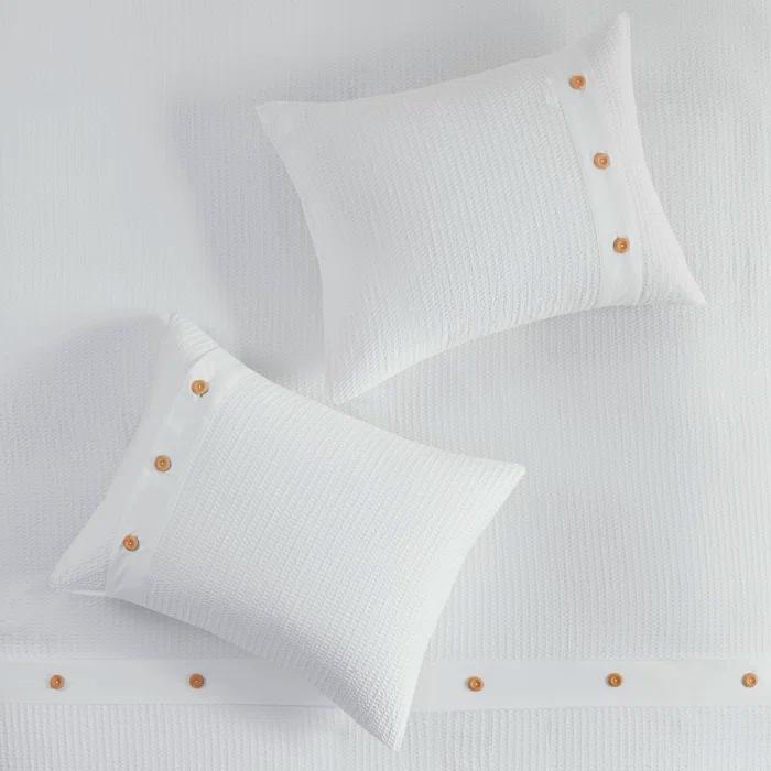 Marcus 3 Piece Cotton Waffle Weave Duvet Cover Set