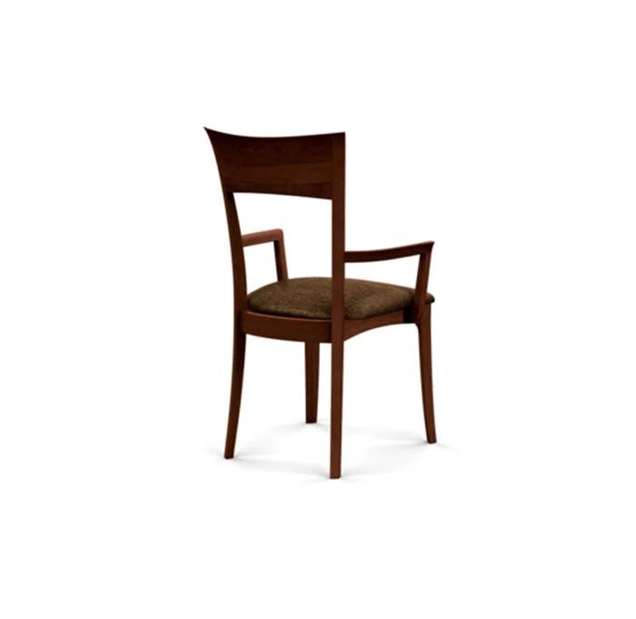Ingrid 19.25'' H Upholstered Cherry Armchair