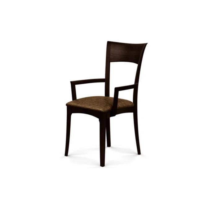 Ingrid 19.25'' H Upholstered Cherry Armchair