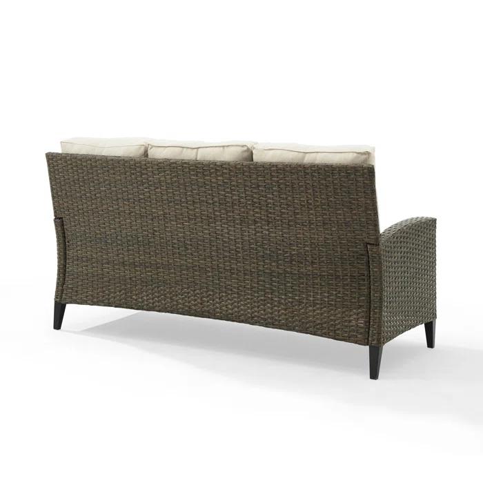 Rockport 77.13'' Polyethylene (PE) Wicker Outdoor Patio Sofa