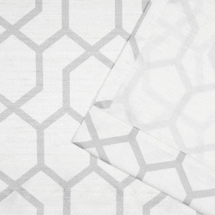 Nicole Miller Nicole Miller Hexa Geometric Print Hidden Tab/Rod Pocket Top Light Filtering Curtain Panel Pair (Set of 2)