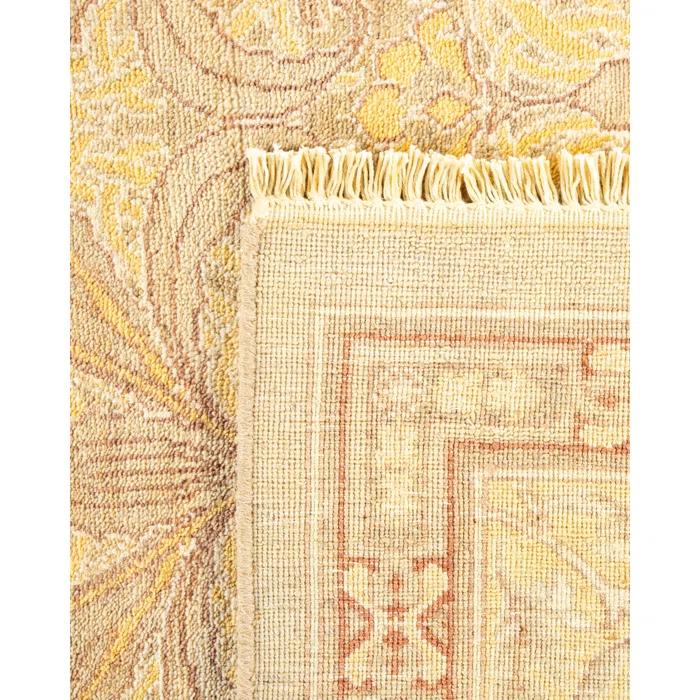 Eclectic, One-of-a-Kind Hand-Knotted Area Rug - Ivory, 9' 2" x 11' 9"