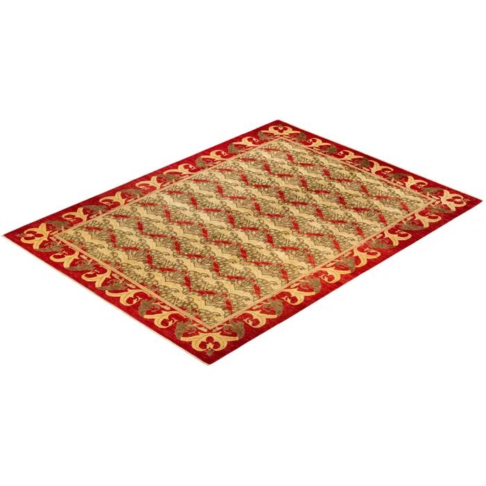 Isabelline Verlynn One-of-a-Kind 10' 2" X 13' 9" 2010s Wool Area Rug in Red