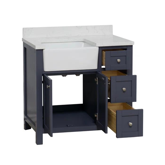 Red Barrel Studio® Yorkshire 36" Single Bathroom Vanity Set & Reviews | Wayfair