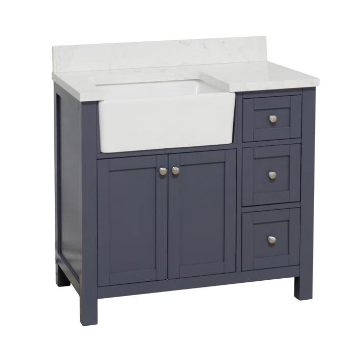 Red Barrel Studio® Yorkshire 36" Single Bathroom Vanity Set & Reviews | Wayfair