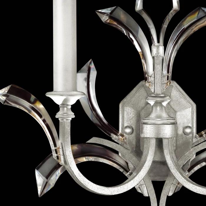 Fine Art Handcrafted Lighting Beveled Arcs Candle Wall Light