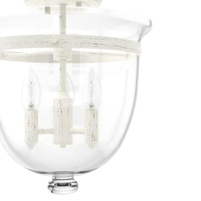 Hunter Fan Belltown 3 - Light 13'' Unique/Statement Urn Semi Flush Mount