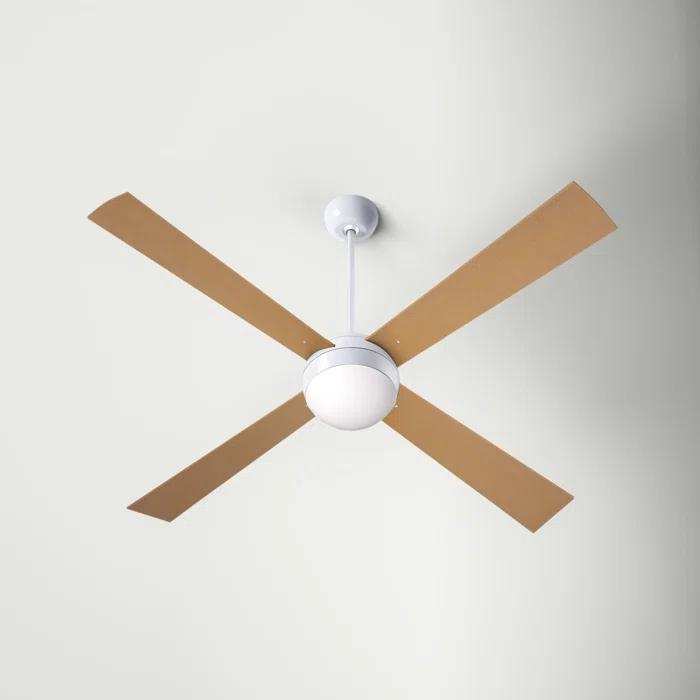 Ball 52'' 4 Blade Ceiling Fan with LED Light Kit