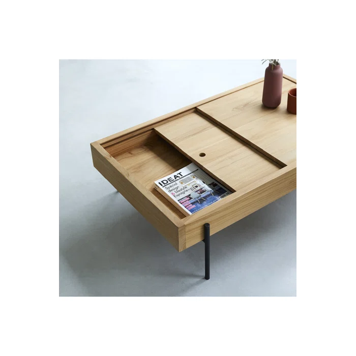 Honorine Solid Wood Coffee Table