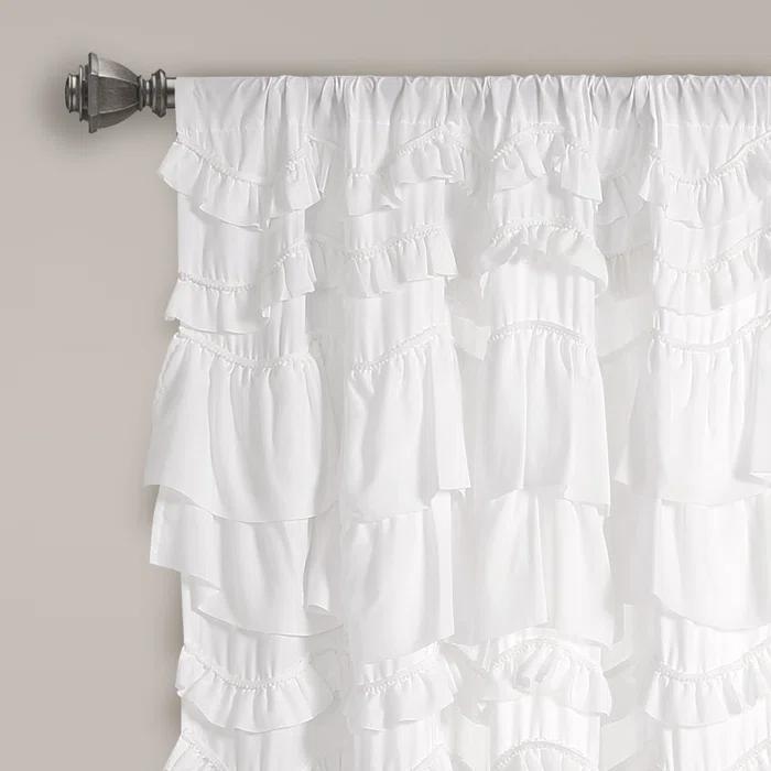 Kemmy Polyester Semi Sheer Curtain Panel