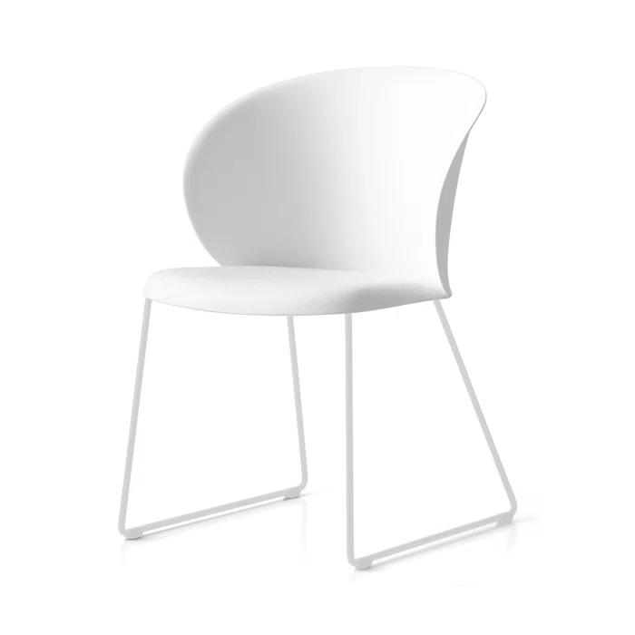 Tuka Armchair with Sled Base and Plastic Seat