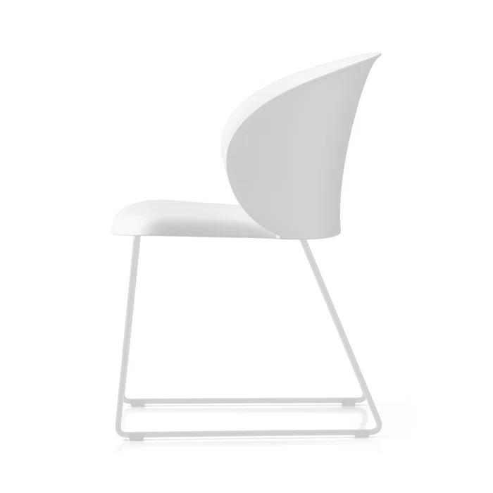 Tuka Armchair with Sled Base and Plastic Seat
