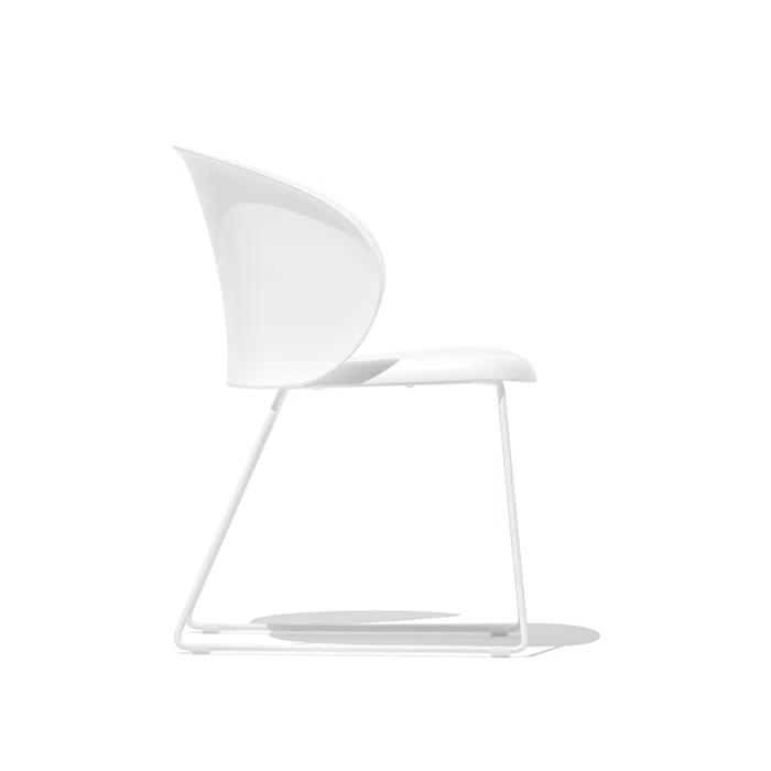 Tuka Armchair with Sled Base and Plastic Seat