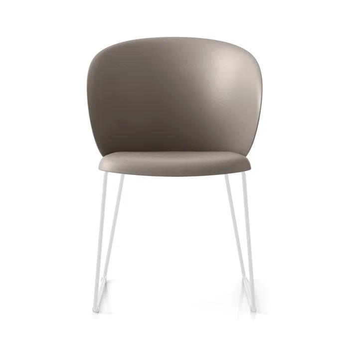 Tuka Armchair with Sled Base and Plastic Seat