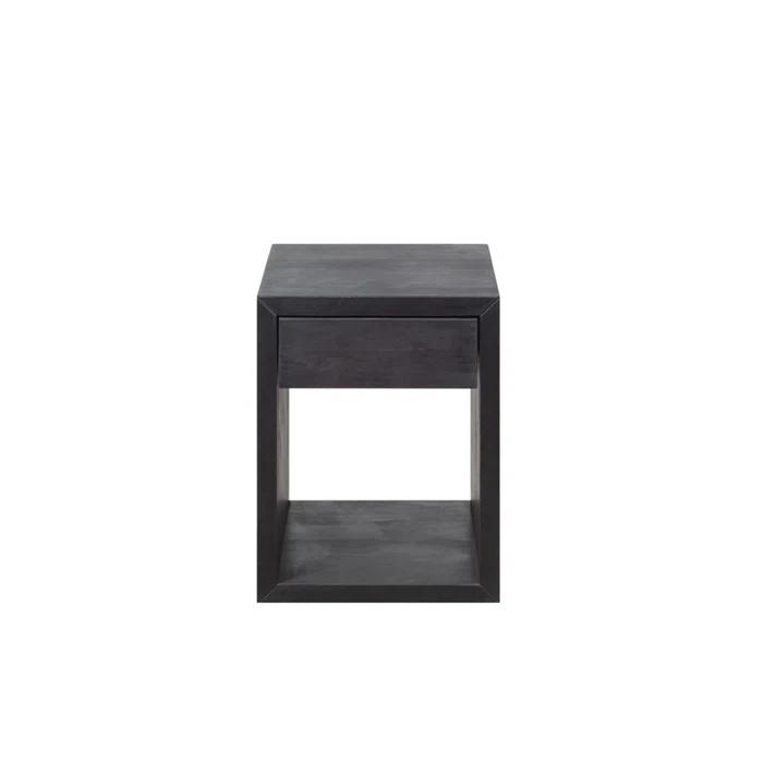 Red Barrel Studio® Scandinavian Style Natural Solid Wood Nightstand With 1 Drawer