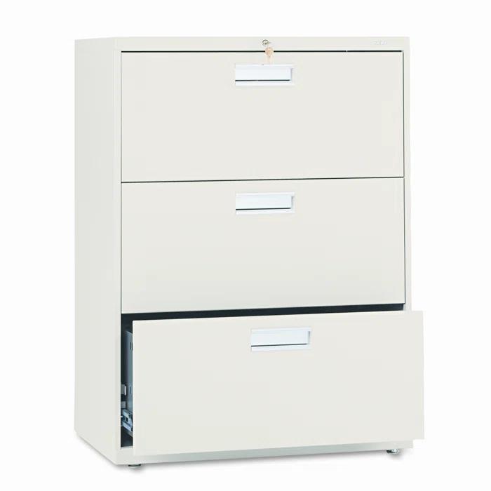 HON Brigade 600 Series 3-Drawer Lateral Filing Cabinet