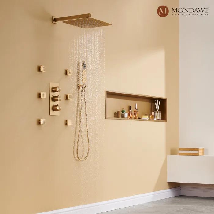 Herathena Complete Shower System with Rough in-Valve