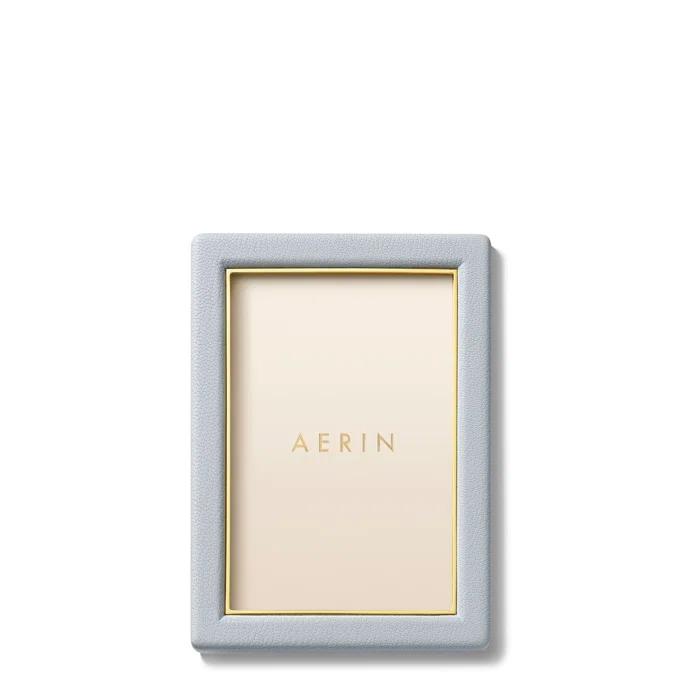 AERIN Piero Leather Picture Frame with Mat