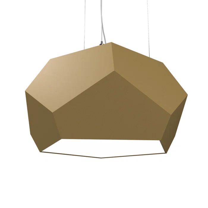 American Walnut Geometric LED Pendant Light