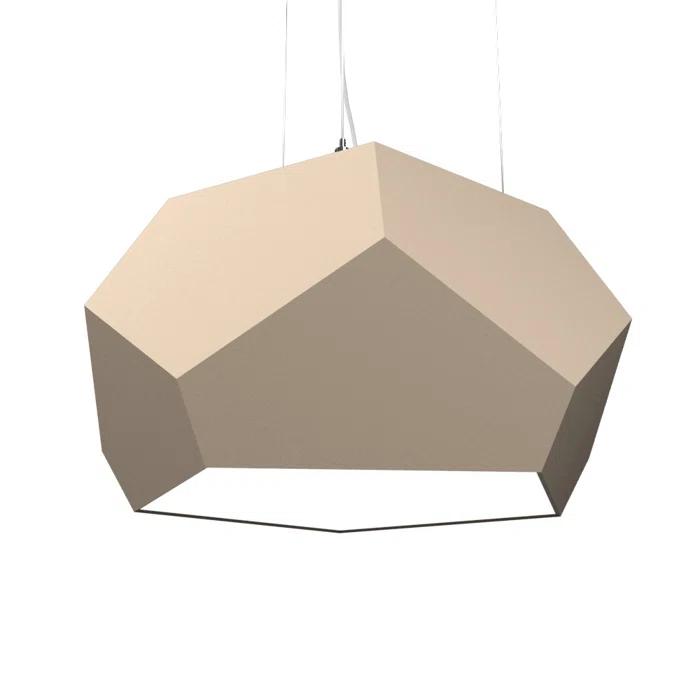 American Walnut Geometric LED Pendant Light