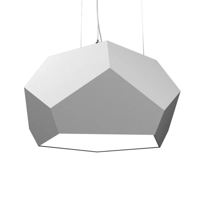 American Walnut Geometric LED Pendant Light
