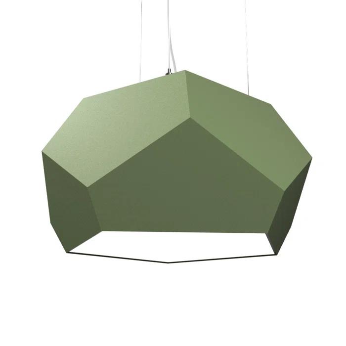American Walnut Geometric LED Pendant Light