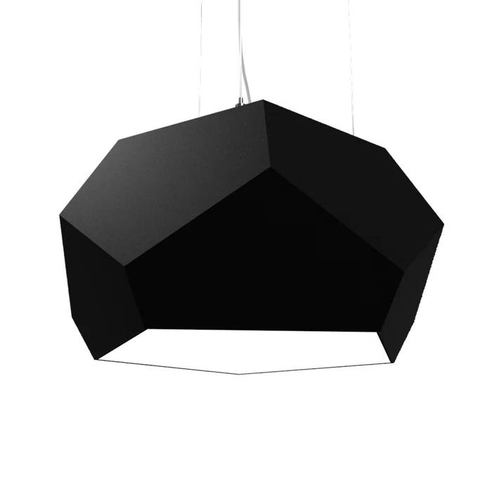 American Walnut Geometric LED Pendant Light