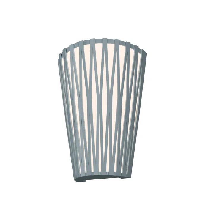 Living Hinges Manufactured Wood LED Flush Mounted Sconce