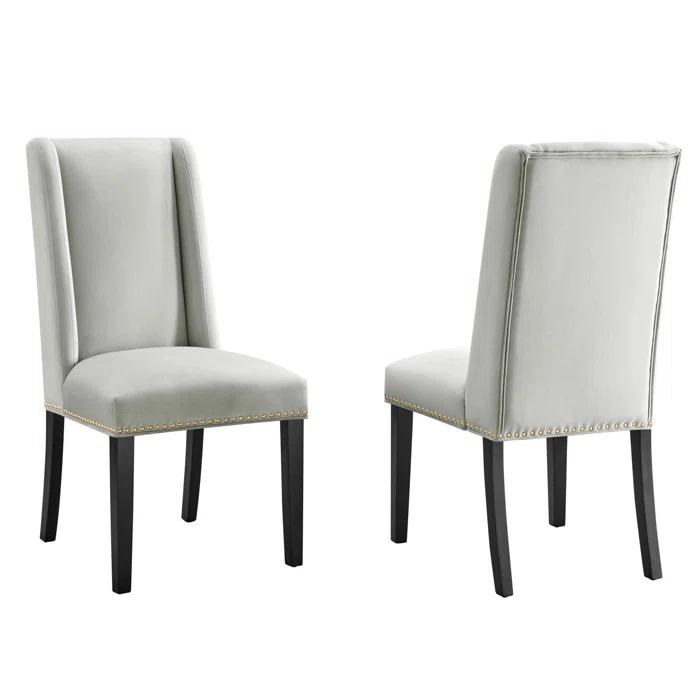 Modway Baron Performance Velvet Dining Chairs by Modway (Set of 2)
