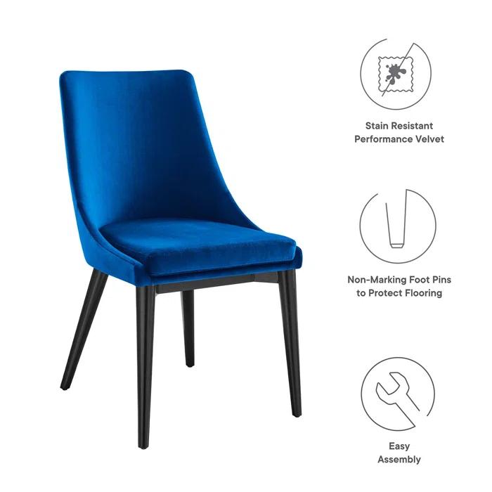 Modway Viscount Performance Velvet Dining Chair by Modway