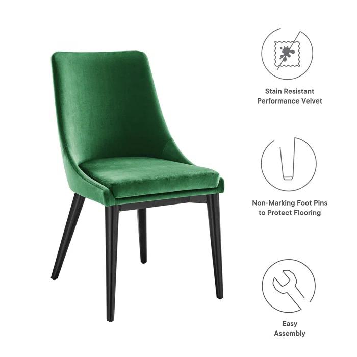 Viscount Performance Velvet Dining Chair by Modway