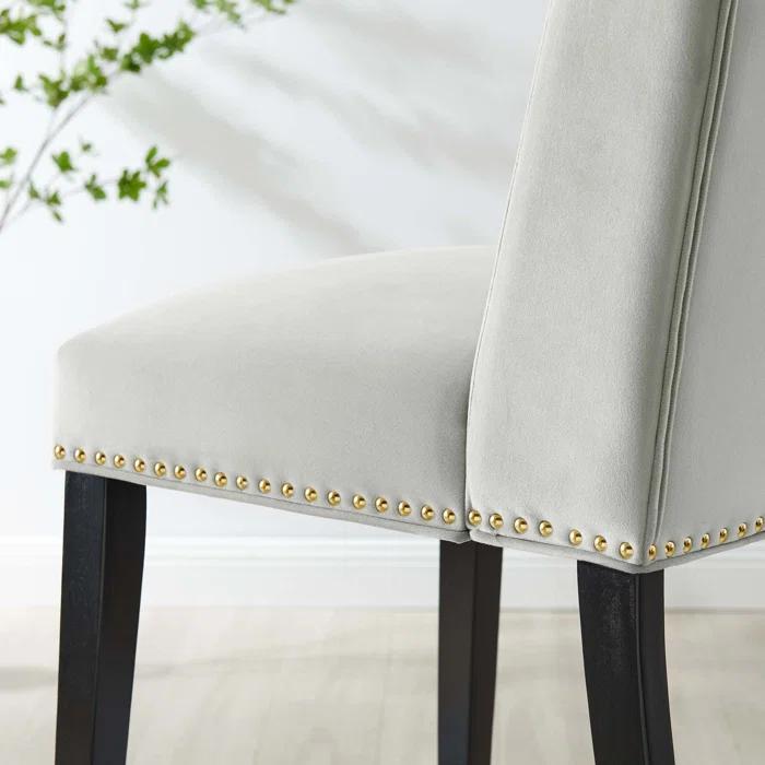 Modway Baron Performance Velvet Dining Chairs by Modway (Set of 2)