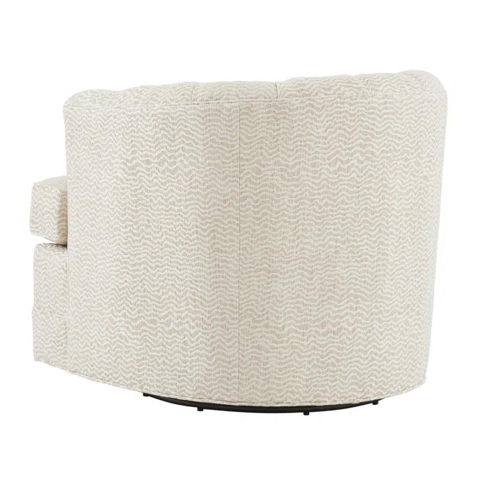 Barclay Butera Upholstery Upholstered Swivel Barrel Chair