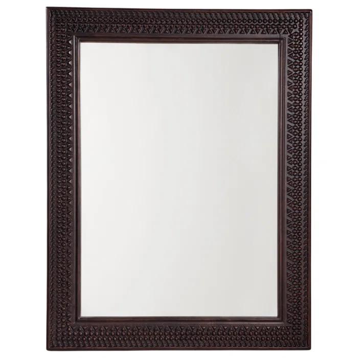 Ebern Designs Solid Wood Flat Mirror