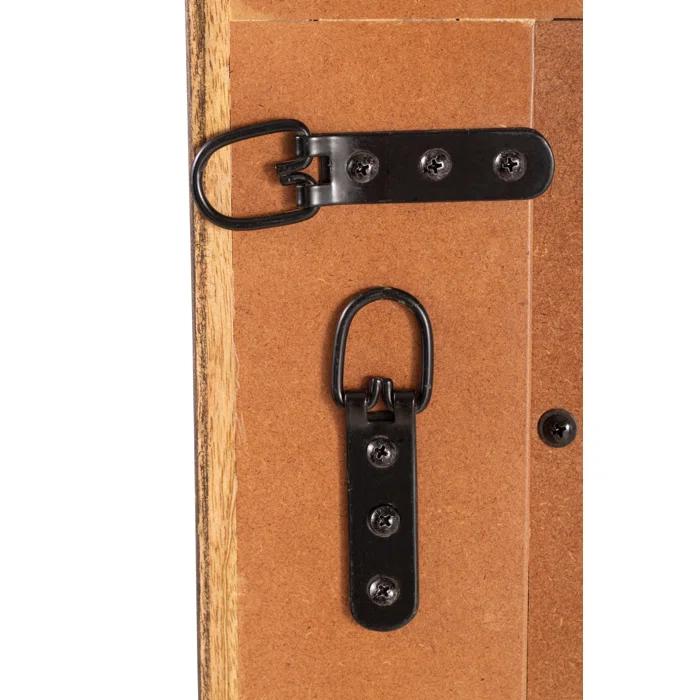 Ebern Designs Solid Wood Flat Mirror