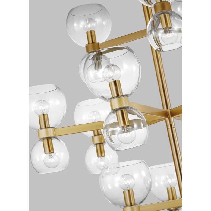 Londyn 24 - Light Dimmable Wagon Wheel Chandelier