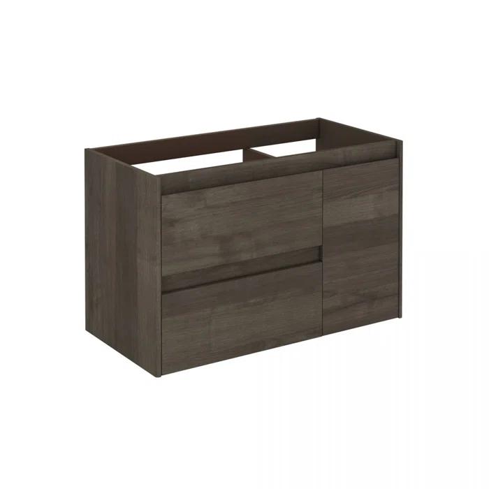 WS Bath Collections Ambra 35.6'' Single Bathroom Vanity with Ceramic Top with Mirror