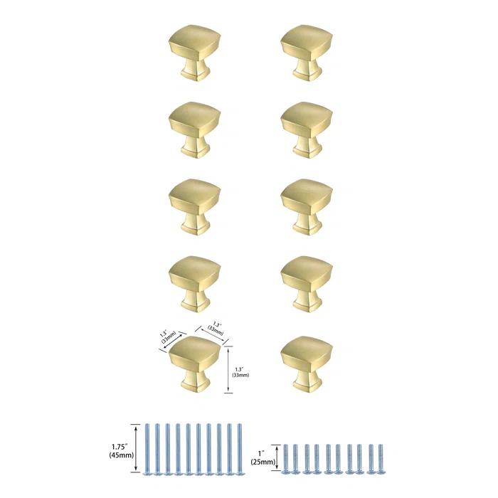 Crete 1.3" Length Square Knob