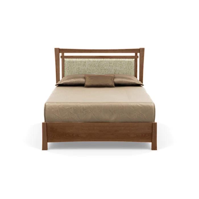 Sand Microfiber Upholstered Full Bed with Storage Drawers