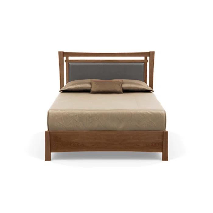 Sand Microfiber Upholstered Full Bed with Storage Drawers