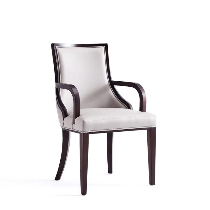 Faux Leather Upholstered Armchair