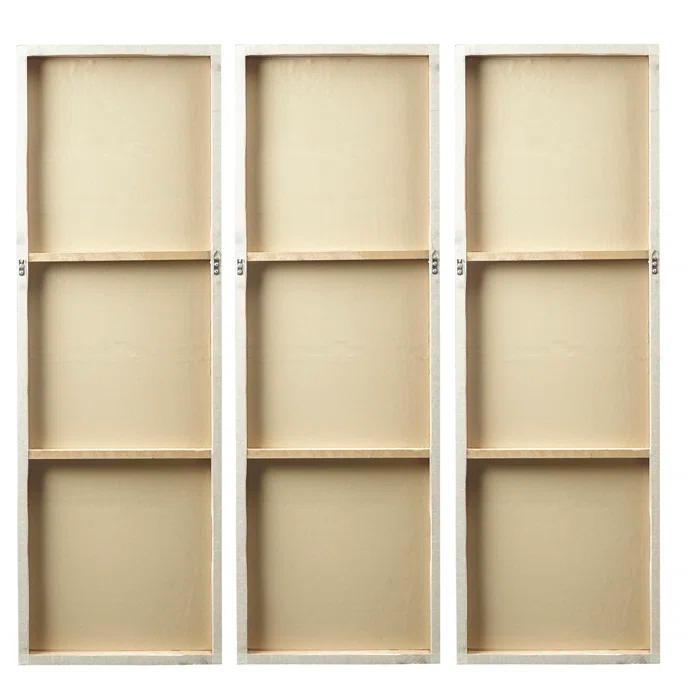 Madison Park Signature Sunburst 3-Piece Hand-Painted Resin Wall Art