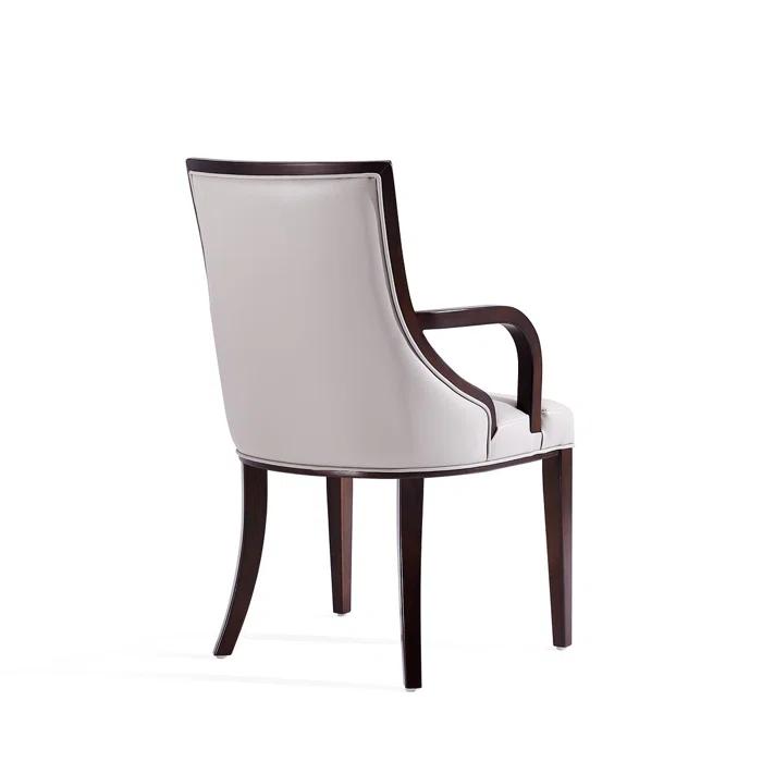 Faux Leather Upholstered Armchair