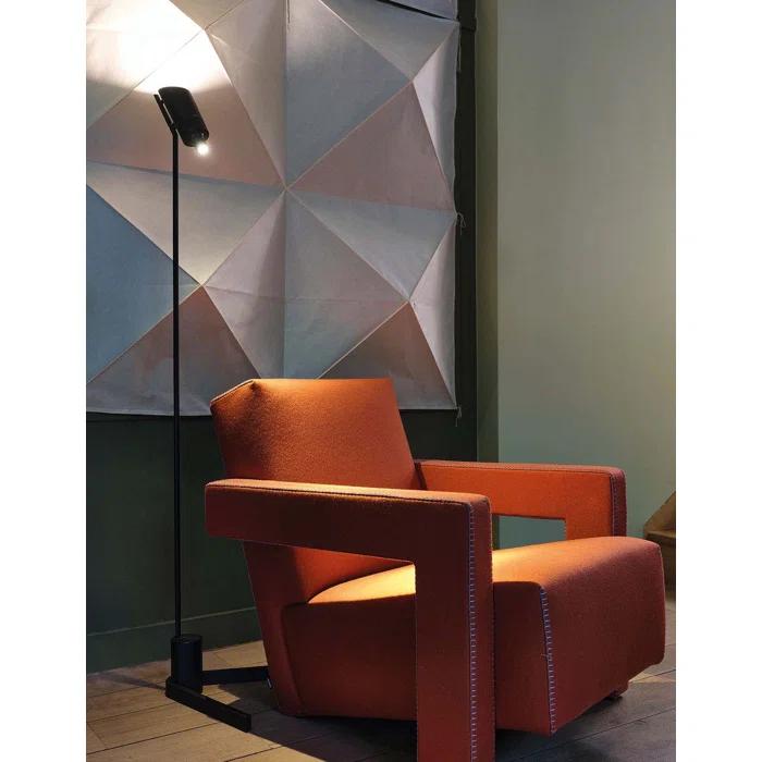 DCW Editions Vision 53.94'' Black LED Task Floor Lamp