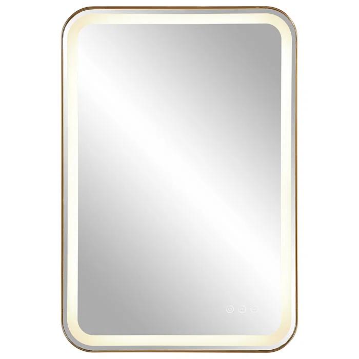 Uttermost Crofton Metal Flat LED Wall Mirror