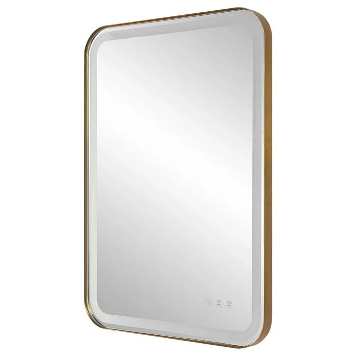 Uttermost Crofton Metal Flat LED Wall Mirror